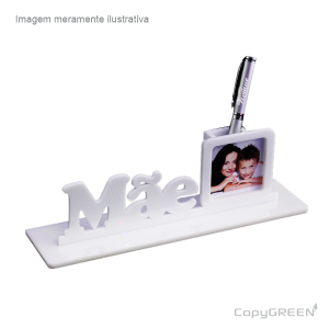 Porta retrato - Mãe - 1234 Acrílico Cristal 2mm 8x21cm    Foto e caneta não inclusos no valor